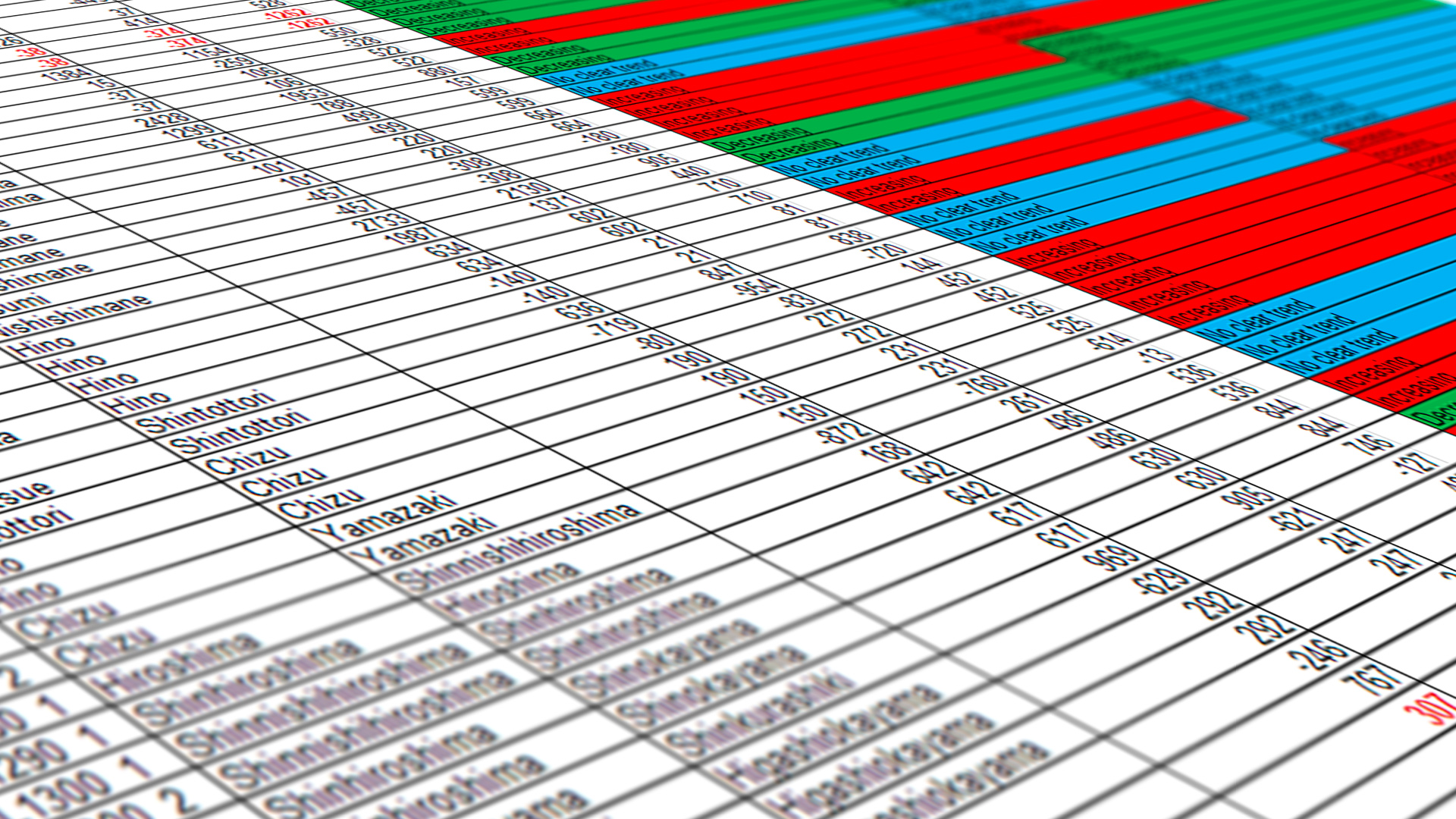 Screenshot Excel Japanese Grid Model